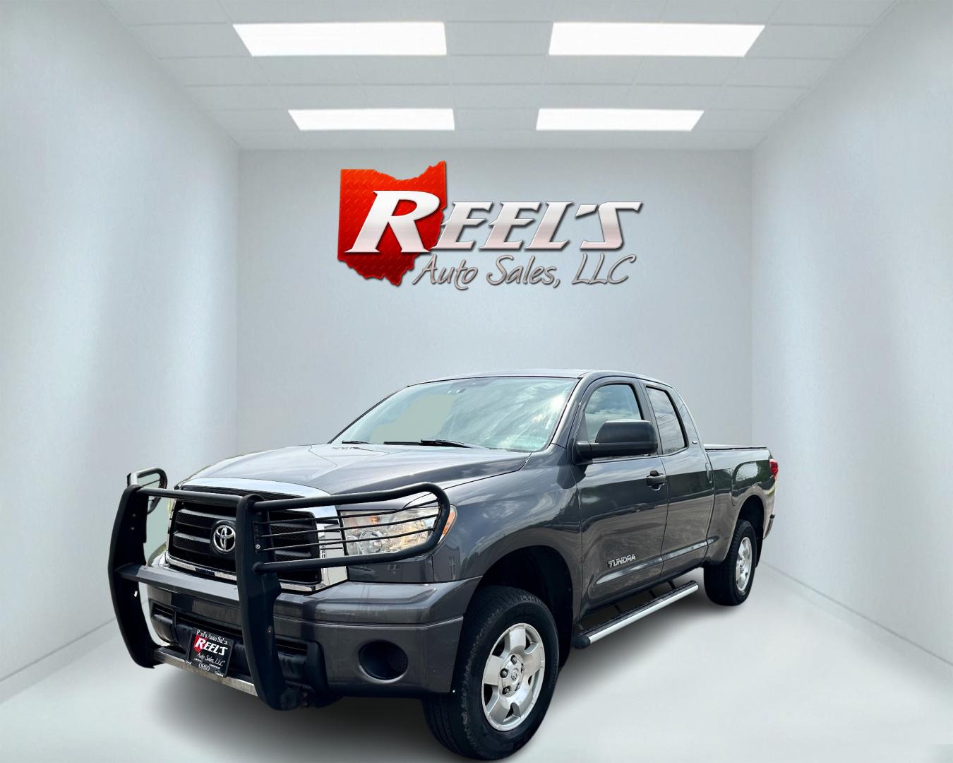 2011 Gray /Black Toyota Tundra SR5 (5TFUM5F12BX) with an 4.6L V8 engine, 6-speed automatic transmission, located at 11115 Chardon Rd. , Chardon, OH, 44024, (440) 214-9705, 41.580246, -81.241943 - Photo#0